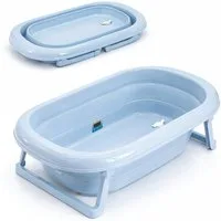 Babykajo Babybadewanne, (1-tlg), Faltbare Babybadewanne mit integriertem Thermometer und Abfluss