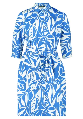 Betty Barclay - Hemdblusenkleid blau/weiß - Gr. - 46