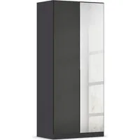 OTTO home Drehtürenschrank Kleiderschrank Schrank Garderobe AGORDO mit Dekor- oder Hochglanzfront (in zwei Griff-Farben, Breiten 91-405 cm) durchdachte Innenausstattung, in 8 Breiten und 2 Höhen MADE IN GERMANY