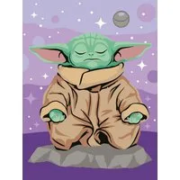 Ravensburger Verlag GmbH Malen nach Zahlen CreArt, Malen nach Zahlen Adults Trend - Star Wars Meditierender Grogu