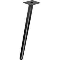 Prima-Online Tischbein Metallbeine Schräg H: 45cm / 65cm Schrankfuß Metall Schwarz Sofafuß