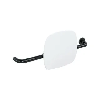 Hewi 801 Rückenstütze 801.51.9261R90 Wandabstand 150mm, Ausführung rechts, Lehne signalweiß, tiefschwarz