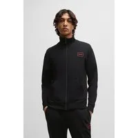 HUGO Sweatjacke Laze Zip Jacket mit seitlichen Taschen