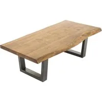 byLIVING Couchtisch Judy, aus Massivholz, mit natürlicher Baumkante, Breite 120 cm