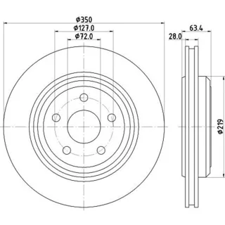 Hella Bremssattel vorne rechts 8AC355393-081