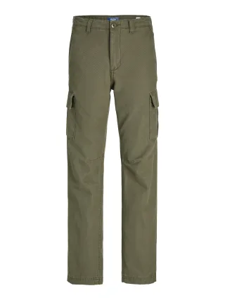 JACK&JONES - JPSTKANE JJBARKLEY CARGO PANT NOOS JNR olive night - Gr. - 158