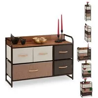 relaxdays Beistellschrank Schubladenschrank vers. Designs (1-St) D