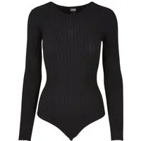 URBAN CLASSICS Langarmshirt Urban Classics Damen Ladies Rib Knit Longsleeve Body (1-tlg)
