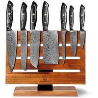 Küchenkompane Messer-Set Küchenmesser Komibpaket mit magnetischem Messerblock - Kumai (2-tlg)