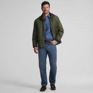 Barn-Jacke aus Canvas, Herren,  Grün, Elasthan/Baumwoll-Mischung, by Lands' End
