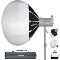 Neewer Softbox NS90L 90cm Laternen Softbox, Schritt Schnellwechsel, 360°Lichtdiffusor, mit Schürze, mit Bowens Mount, für Videoleuchte CB60 Aputure Godox
