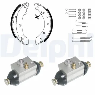 Delphi Bremsbacken vormontiert hinten Citroen Saxo Xsara Peugeot 106 206 306