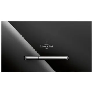 Villeroy & Boch ViConnect WC-Betätigungsplatte 922160RB Glossy Black, Sicherheitsglas