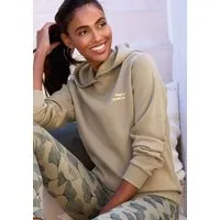 LASCANA Kapuzenpullover mit glänzendem Druck, Loungewear