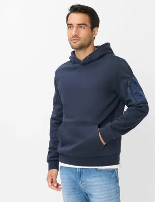 Brax Herren Hoodie Style SULLIVAN night blue, dunkelblau, Gr. XXXL