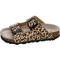 Fischer-Markenschuh Hawaii Pantolette aus Vegano, Microtex-Futter, ergonomisch geformtes Lederfußbett
