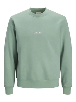 JACK&JONES - JJESOHO SWEAT CREW NECK NOOS Mineral Blue - Gr. - XXL