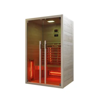 Neuesbad Infrarotkabine 120 x 100 x 195 cm, Hemlock, 2 Personen NB1F201201