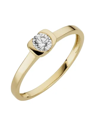 Orolino Ring 333/- Gelbgold glanz synth. Zirkonia