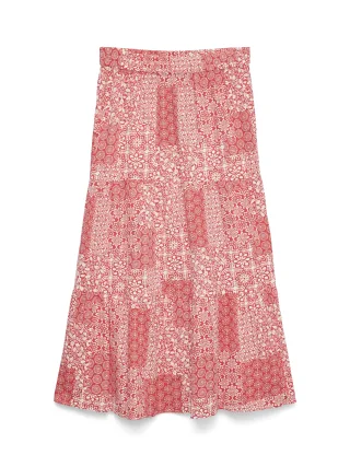 VERO MODA - VMDICTHE HW MAXI SKIRT WVN GA Snow White - Gr. - M