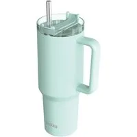 Quokkabottle Trinkflasche - Isolierte Edelstahl-Trinkflasche mit Griff und Strohhalm, doppelwandig und ergonomisch
