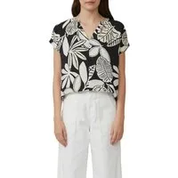 s.Oliver Druckbluse mit Raff-Details