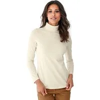 heine T-Shirt Rollkragen-Shirt Langarm