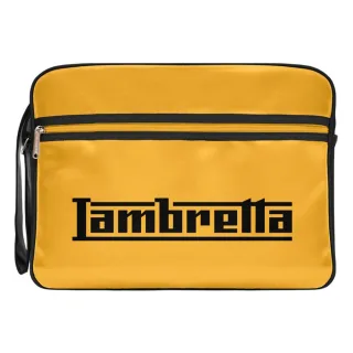 Lambretta - Herren/Damen Unisex Kabinengepäck, Logo (Schwarz/Senf)