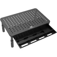 Maclean Laptop-Ständer MC-946 13-32 Zoll höhenverstellbar mit Schublade bis 20 kg, (bis 32,00 Zoll, 1-tlg., Ideal für Homeoffice, Büro und Gaming-Setup)