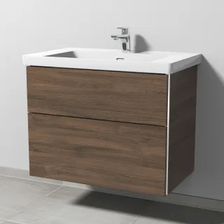 Sanipa 3way Waschtischunterbau zu Villeroy & Boch Subway 3.0 Waschtisch mit 2 Auszügen, Eiche-Arizon BR84880