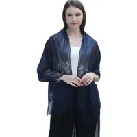 Zaewry Modeschal Stola Für Abendkleid Festlich Spitzenschal Mit Fransen, Für Sommer und Frühling