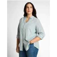 TOM TAILOR PLUS Shirtbluse TTP Blouse mit aufgesetzten Brusttaschen