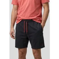 Scotch & Soda Sweatshorts Freizeitshorts Shorts mit Kordelzug, Eingrifftaschen stylisch und leicht mit Logostick