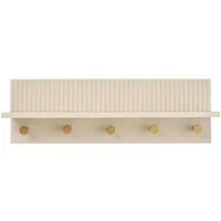 House Nordic Garderobenhalter Nika Wandgarderobe 5 Haken beige.