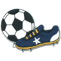 Catch the Patch Aufnäher Bügelbild, Aufbügler, Applikationen, Patches, Flicken, zum aufbügeln, Polyester, Fußball Fußballschuh Sport - Größe: 6 x 4,3 cm