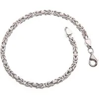 Silberkettenstore Silberarmband Königskette Armband 3mm - 925 Silber, Länge wählbar von 16-25cm