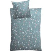 Kleine Wolke Bettwäsche Florina, Mako-Satin, 2 teilig, mit floralem Dessin