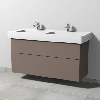 Sanipa 3way Waschtischunterbau zu Laufen Pro A Waschtisch mit 4 Auszügen, Taupe-Matt SP7601T