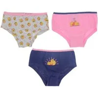 Disney Winnie Puuh Slip Winnie the Pooh Mädchen Slips 3er Pack 100% Baumwolle Unterwäsche