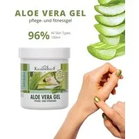 Kräuterhof Hautpflegegel KräuterhoF Aloe Vera Pflege- und Fitnessgel 100 ml Erfrischende Wirkung, 1-tlg., 96% Aloe-Vera-Anteil, Leichte, fettfreie Gel-Textur