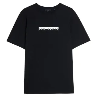 Schwarzes T-shirt Mit Ted Baker Albar-grafik