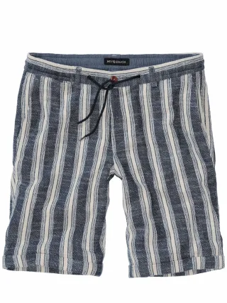 Mey & Edlich Herren Riviera-Strato-Shorts Blau 91 % Baumwolle, 6 % Polyester, 3 % andere Fasern