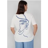 s.Oliver Kurzarmshirt T-Shirt T-Shirt mit Front- und Rückenprint
