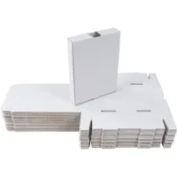 BURI Aufbewahrungsbox 50 Kartons 185x135x35 Versandkarton Faltkarton Großbrief Pappkarton Wa