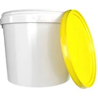 FixedByU Putzeimer Eimer mit Kunststoffgriff, PP, rund, 5 Liter, Lebensmittelecht, (Eimer-Set, 1-tlg., Eimer mit Deckel), luftdicht, stapelbar, lebensmittelecht, rutschsicher, recyclebar
