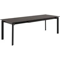 ACTONA GROUP Esstisch Palermo, Tisch, Speisetisch, Tisch, schwarz,180/240x90x76cm