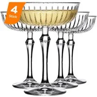 Pasabahce Champagnerglas Joy Champagne Coupe Glas 245 ml, 4-tlg., Glas, Champagner-Coupe mit 245 ml