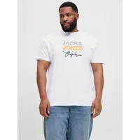 Jack & Jones PlusSize Print-Shirt JORCANGGU TEE SS CREW NECK FST PLS mit Logo Print