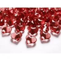 partydeco Streudeko, 30 Stk. Dekosteine Herzen 2cm
