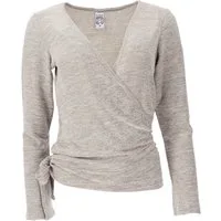 Guru-Shop Longsleeve Wickelshirt, Pullover, Wickeljacke, Yogashirt -.. alternative Bekleidung